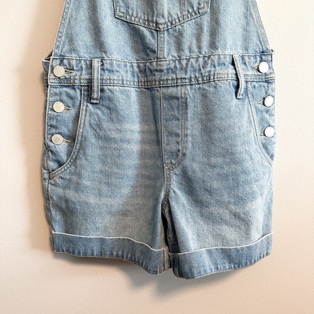 Blank NYC Read My Lips CUffed Hem Shortalls NWT Size 27 - Picture 6 of 11